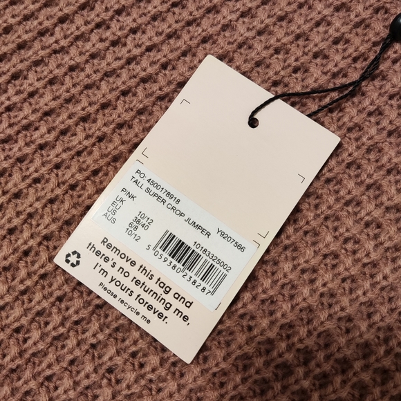 Missguided pink crop knitted sweater - Picture 4 of 4